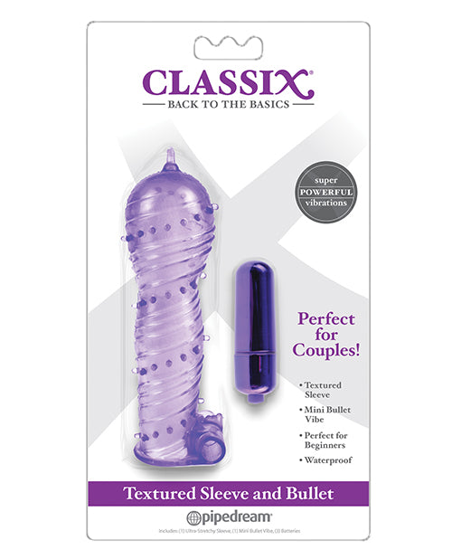 Classix Textured Sleeve and Bullet - Wicked Sensations