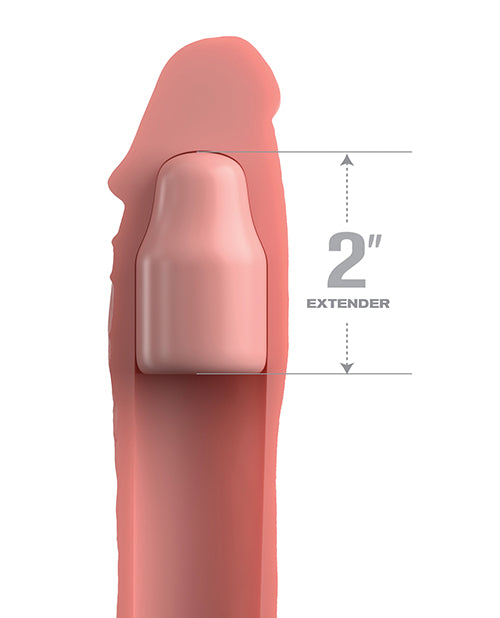 Fantasy X-Tensions Elite 8 Inch Silicone Extension With 2 Inch Plug