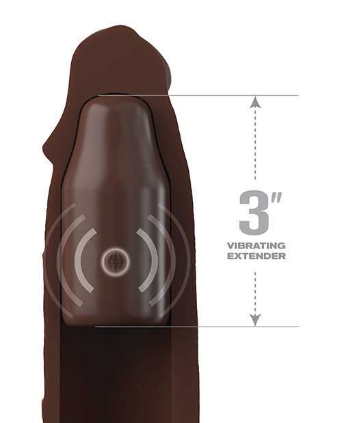 Fantasy X-Tensions Elite 9 Inch Silicone Extension Sleeve With Vibrating Plug