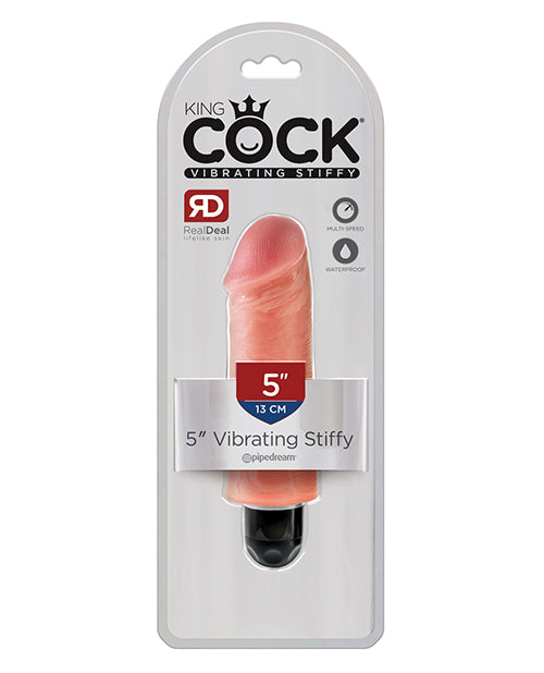 King Cock Vibrating Stiffy-5 Inches - Wicked Sensations