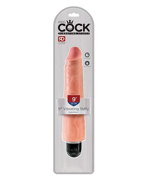 King Cock Vibrating Stiffy-9 Inches - Wicked Sensations
