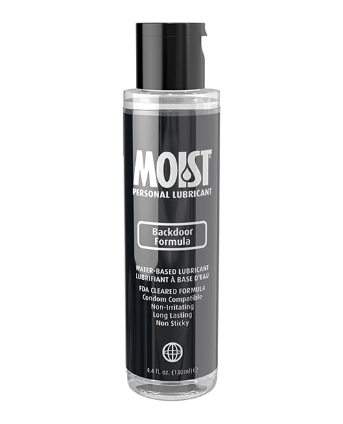 Moist Backdoor Formula Water-Based Lubricant-4.4 oz - Wicked Sensations