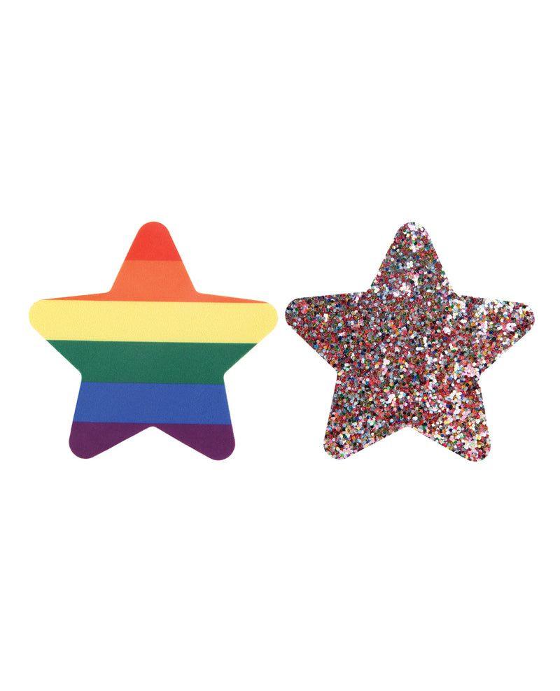 Peekaboos Pride Rainbow Glitter Stars - Wicked Sensations