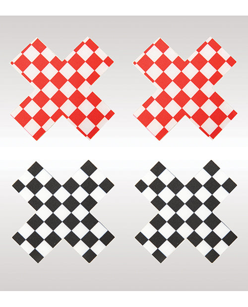 Peekaboos Off the Wall Checkered Pasties