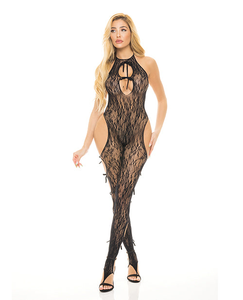 Pink Lipstick Love Me Harder Bodystocking