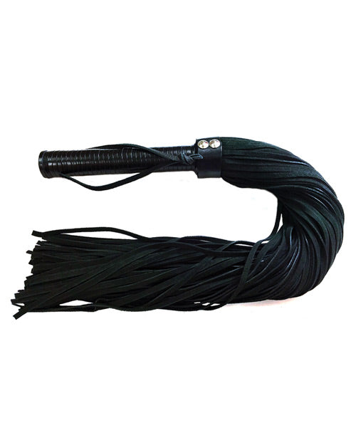 Suede Flogger With Leather Handle - Wicked Sensations
