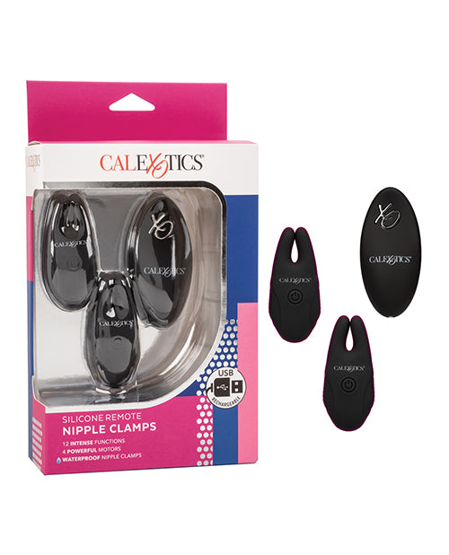 Remote Controlled Vibes Silicone Nipple Clamps With Remote