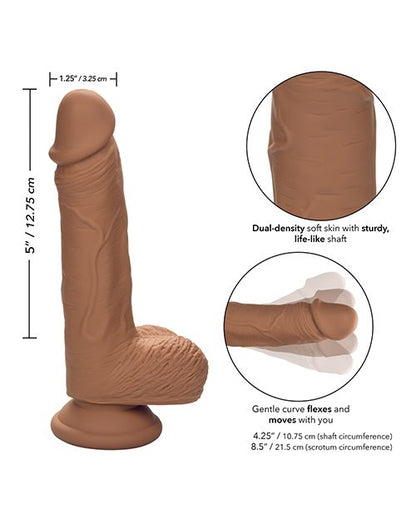 Silicone Studs Dual Density Silicone 5 Inch Dildo