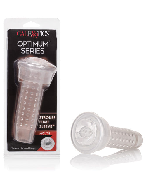 Optimum Stroker Pump Sleeve-Mouth - Wicked Sensations