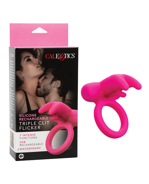 Silicone Rechargeble Triple Clit Flicker - Wicked Sensations