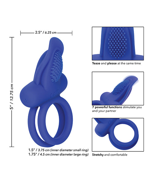 Couples Enhancers Silicone Rechargeable Dual Pleaser Enhancer