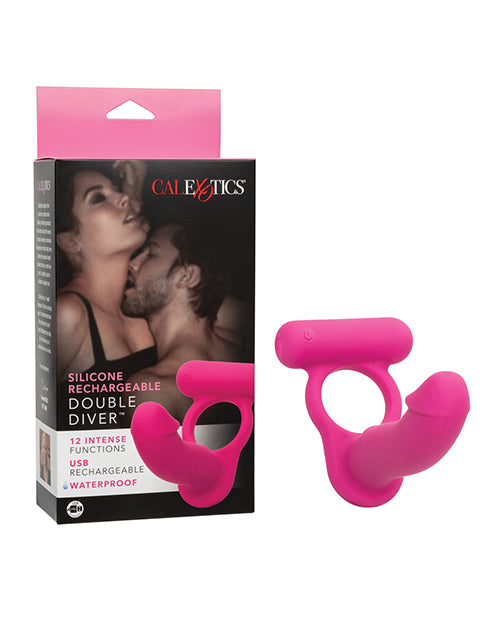 Couple's Enhancers Silicone Rechargeable Double Diver