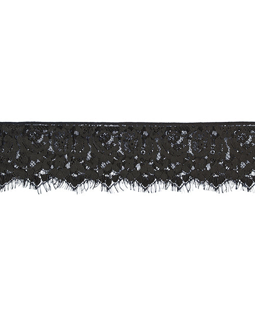 Ouch! Black and White Lace Mask With Elastic Straps