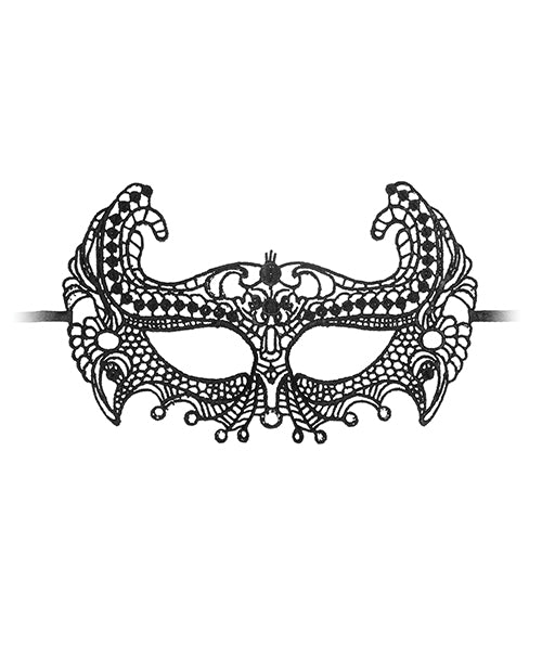 Ouch! Black and White Lace Eye Mask-Empress Black