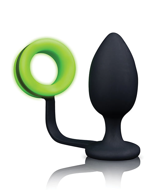 Ouch! Glow in the Dark Butt Plug With Cock Ring