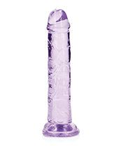 RealRock Crystal Clear 6 Inch Straight Dildo With Suction Cup