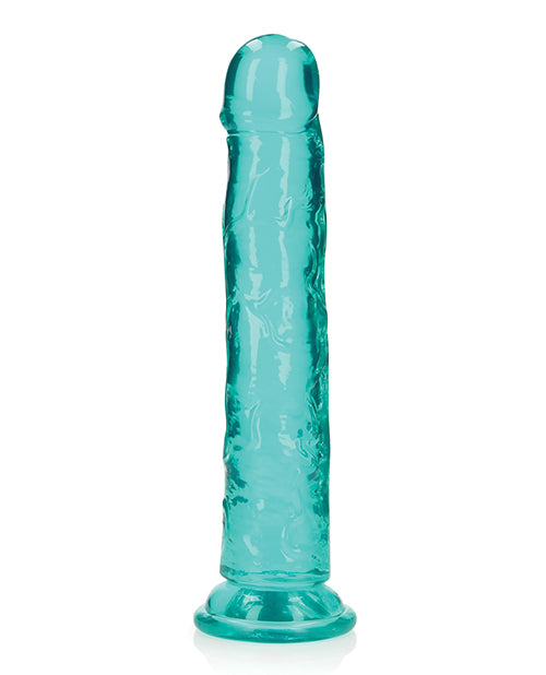 RealRock Crystal Clear 10 Inch Straight Dildo With Suction Cup