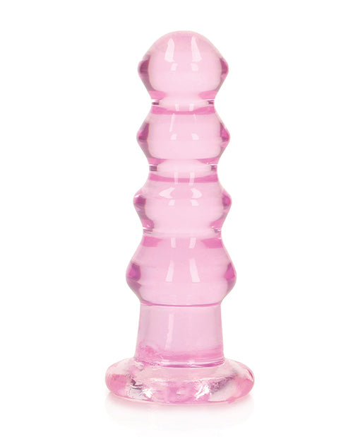 RealRock Crystal Clear 5.5 Inch Curvy Dildo/Butt Plug