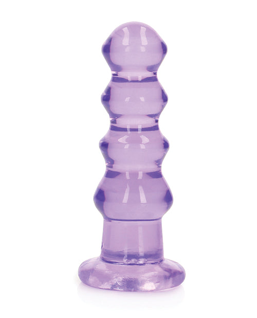 RealRock Crystal Clear 5.5 Inch Curvy Dildo/Butt Plug