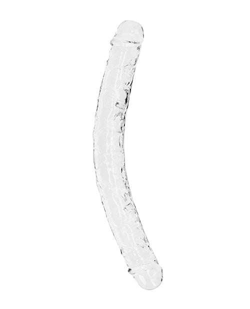 RealRock Crystal Clear 13 Inch Double Dildo