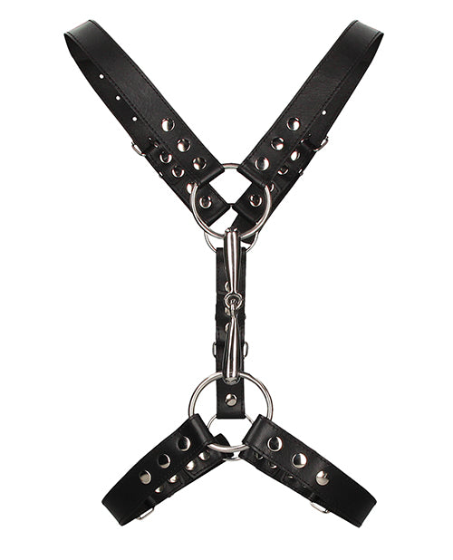 Uomo Men's Harness With Metal Bit
