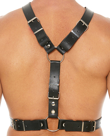 Uomo Men's Harness With Metal Bit