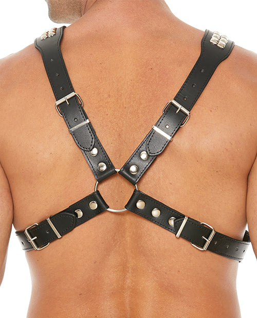 Uomo Men's Pyramid Stud Body Harness
