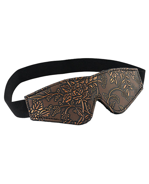 Brown Floral Print Blindfold - Wicked Sensations