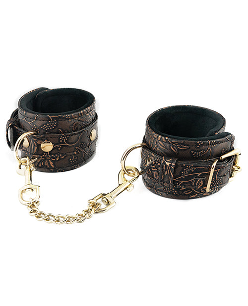 Brown Floral Print Restraints - Wicked Sensations