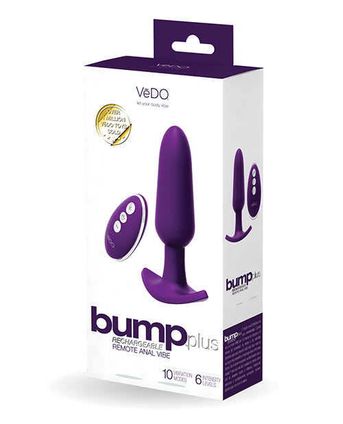 Vedo Bump Plus Rechargeable Remote Control Anal Vibe - Wicked Sensations