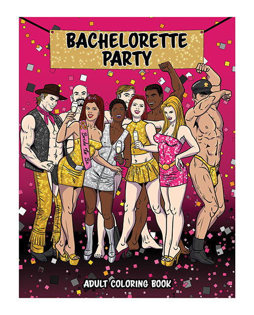 Wood Rocket Bachelorette Party Coloring Book