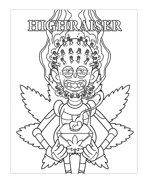 Wood Rocket Killer Buds Coloring Book