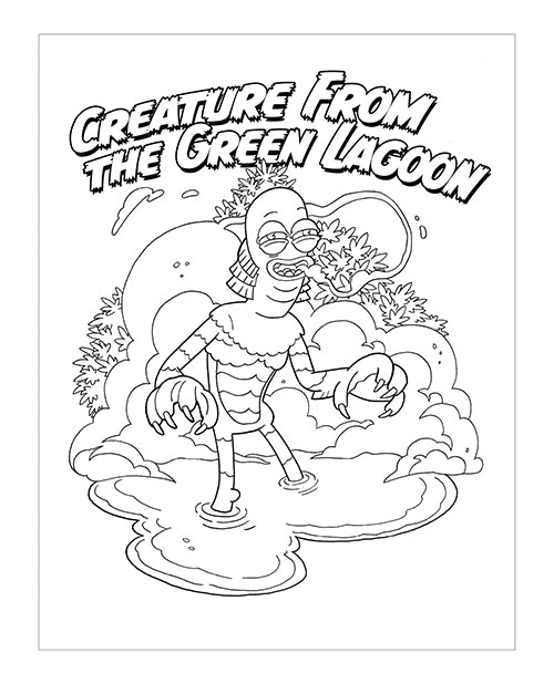 Wood Rocket Killer Buds Coloring Book