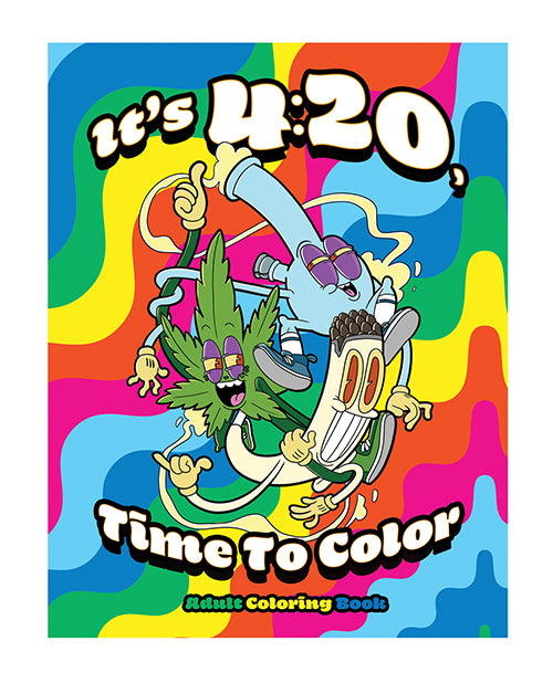 Wood Rocket It's 4:20 Time to Color Coloring Book