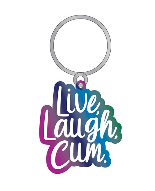 Wood Rocket Live Laugh Cum Keychain