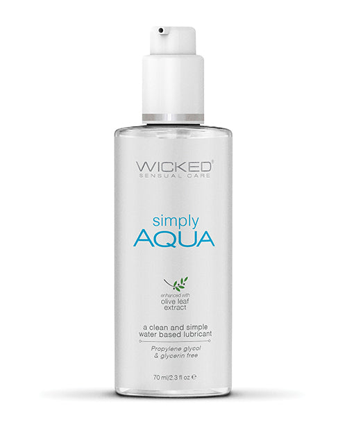 Wicked Sensual Care Simply Aqua Lube-2.3 oz - Wicked Sensations