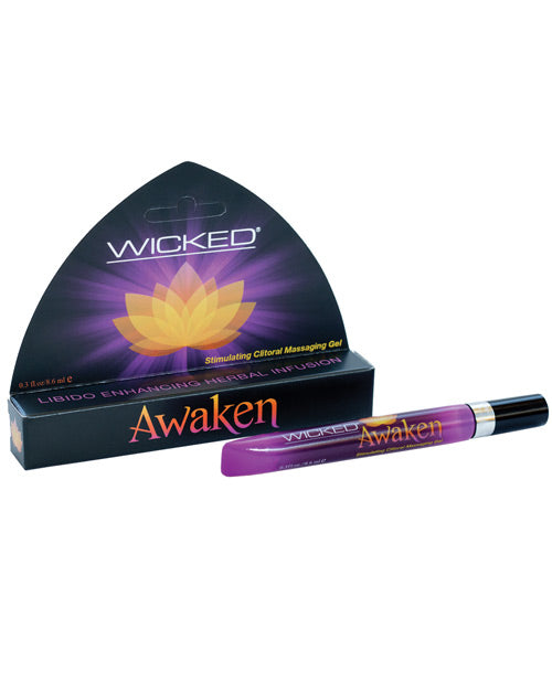 Awaken Clitoral Massaging Gel-.3 oz - Wicked Sensations