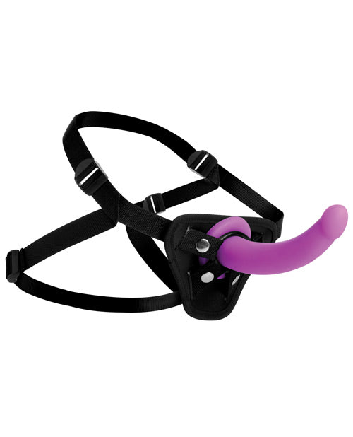 Strap-U Navigator Silicone Dildo With Harness - Wicked Sensations