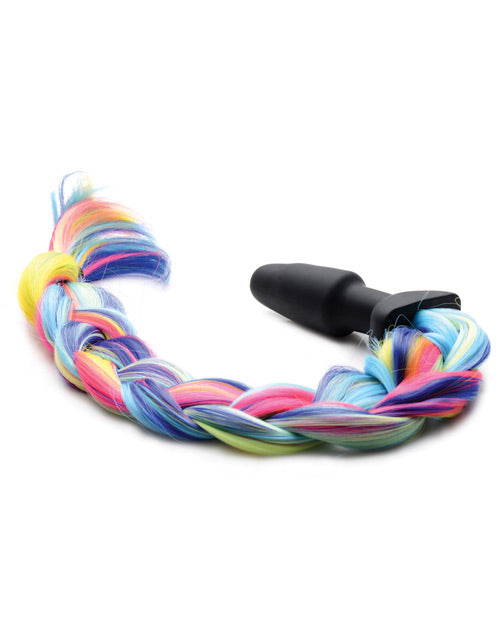 Tailz Rainbow Pony Tail Anal Plug - Wicked Sensations