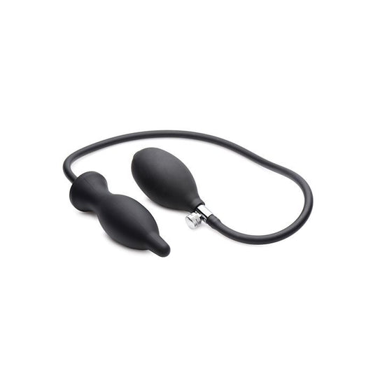 Master Series Dark Inflator Inflatable Silicone Anal Plug