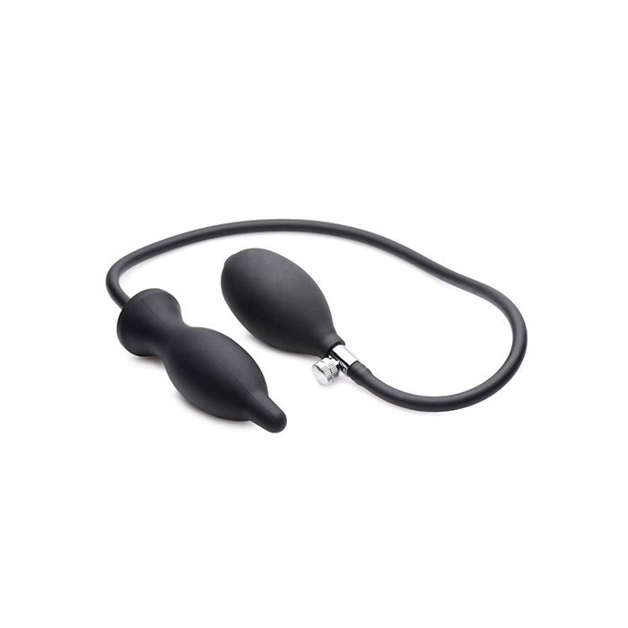 Master Series Dark Inflator Inflatable Silicone Anal Plug