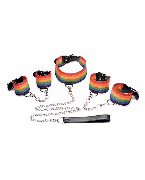 Master Series Kinky Pride Rainbow Bondage Set