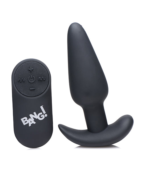 Bang! 21X Vibrating Silicone Butt Plug With Remote