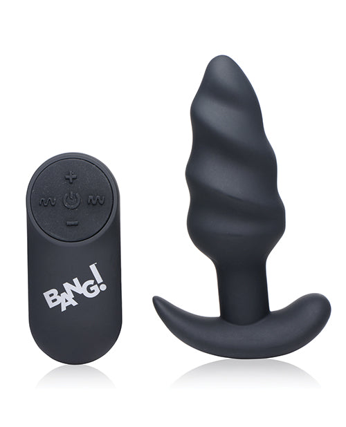 Bang! 21X Swirl Plug With Remote - Wicked Sensations