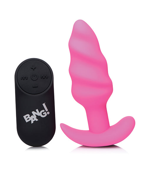 Bang! 21X Swirl Plug With Remote - Wicked Sensations