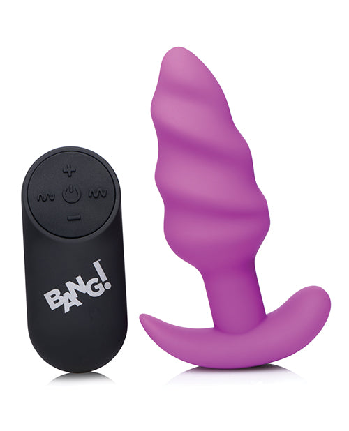 Bang! 21X Swirl Plug With Remote - Wicked Sensations