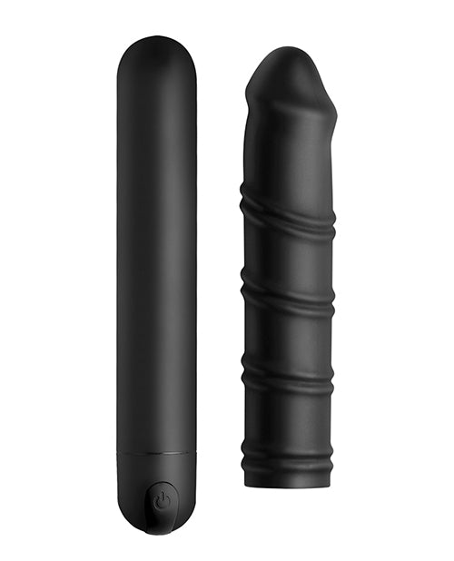 Bang! XL Bullet & Swirl Silicone Sleeve