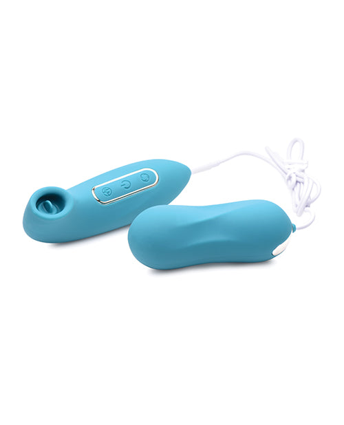Inmi Entwined Silicone Thumping Egg and Licking Clitoral Stimulator