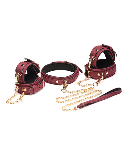 Master Series Velvet 6 Piece Bondage Set