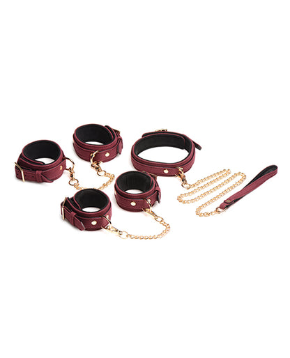 Master Series Velvet 6 Piece Bondage Set